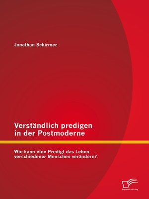 cover image of Verständlich predigen in der Postmoderne